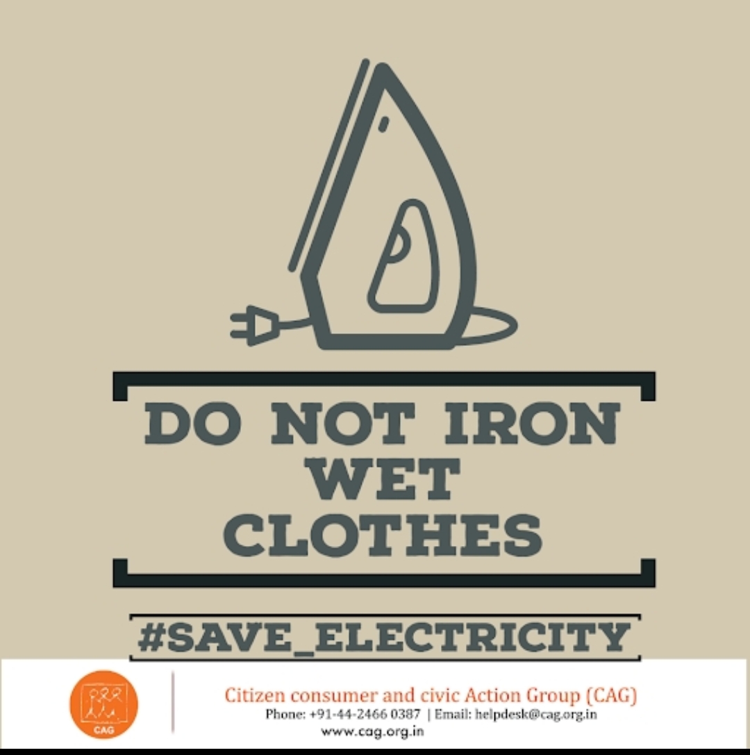 Energy saving tips Ironing clothes CAG